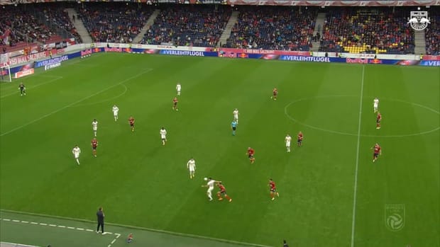 Šeško's early goal vs Rapid Wien